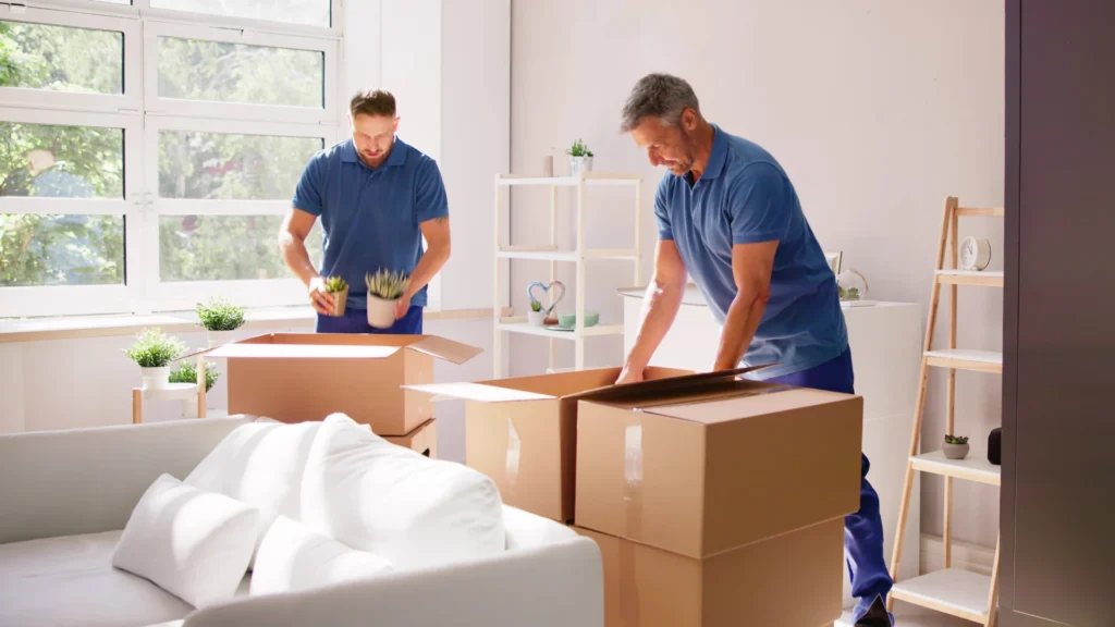 Moving Company Toronto Prices — professional movers loading a truck outside a downtown condo